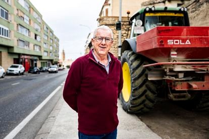 José Antonio Morer en Tarazona, provincia de Zaragoza. Las protestas de los agricultores llegan a Madrid y convocan un paro indefinido.