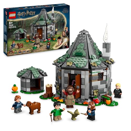 LEGO Harry Potter Cabaña de Hagrid: Una Visita Inesperada Maqueta de Casa de Construcción y 7 Personajes de Juguete, Juego de Aventura y Roles, Regalo para Niñas, Niños y Fans de 8 años o Más 76428