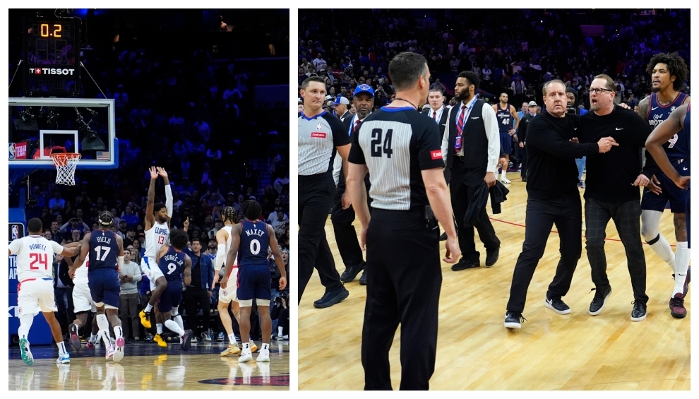 La polémica rodeó la última jugada del partido Sixers-Clippers