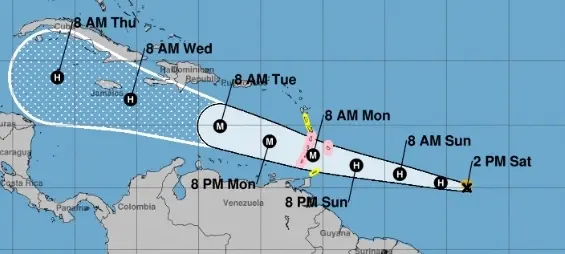 Beryl sería un peligroso huracán antes de llegar a las Antillas Menores, advierte Onamet