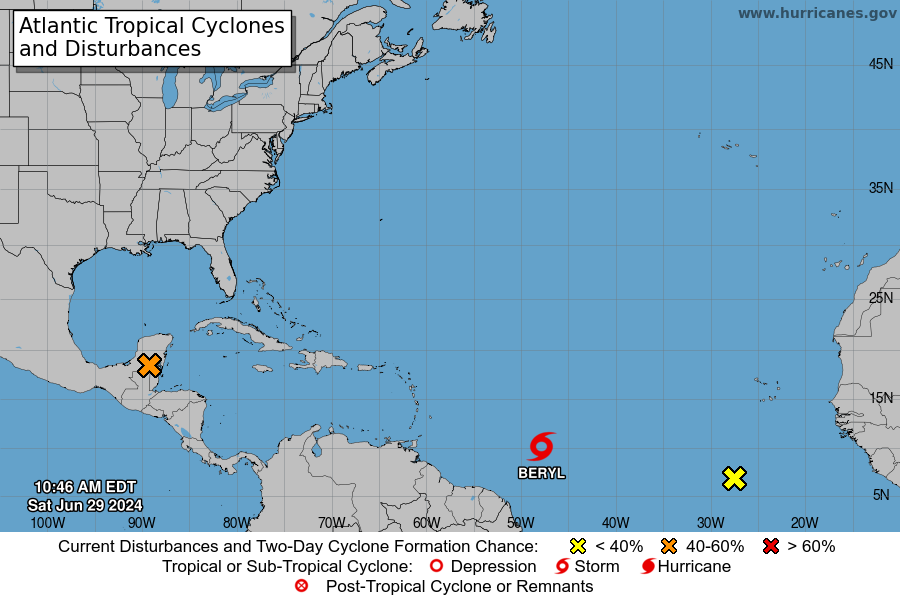 La tormenta tropical Beryl podría convertirse en un “huracán importante”, según la NHC