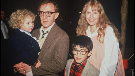 Mia Farrow Y Woody Allen Con Sus