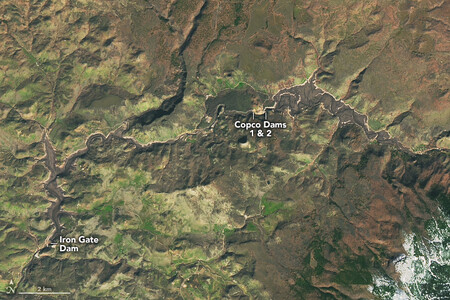 Klamath Reservoirs Aerial 2024 02 25 Labeled