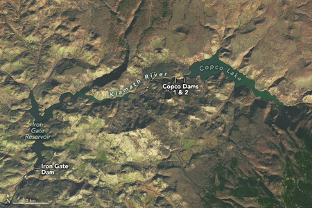 Klamath Reservoirs Aerial 2023 12 23 Labeled