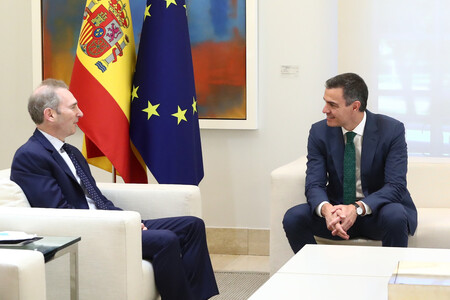 Andy Jassy, CEO de Amazon reunido con Pedro Sánchez en su visita a España