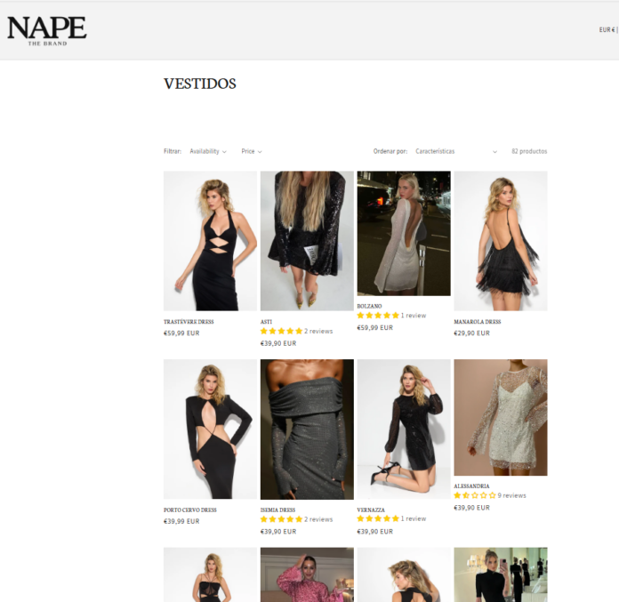 Nape The Brand. Los mejores vestidos de Nochevieja