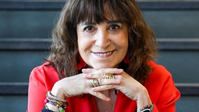 La escritora Rosa Montero, fotografiada en Madrid durante la presentación de su nuevo libro, 'Animales difíciles'.