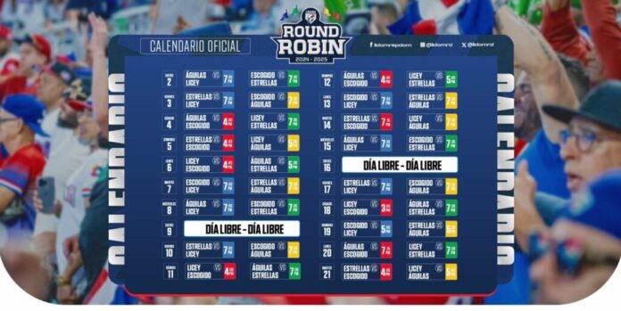 Calendario oficial del Round Robin del campeonato 2024-2025

