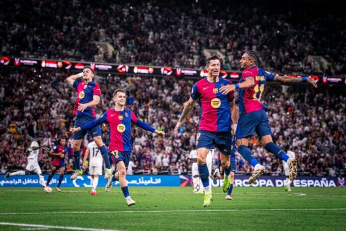 Barcelona venció 5-2 al Real Madrid y se quedó con la Supercopa de España

